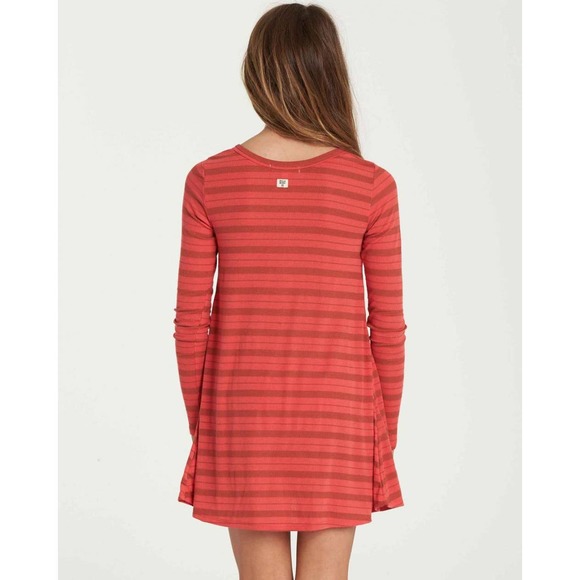 Billabong Kids My Time Dress in Geranium ~ Big Girl's Size Large (14/16) - Picture 2 of 15